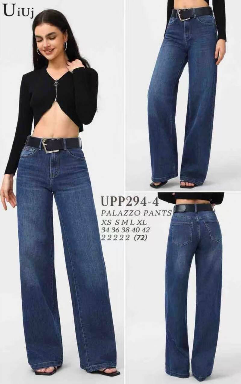 Spodnie damskie jeansy Roz XS-XL, 1 Kolor Paczka 12 szt